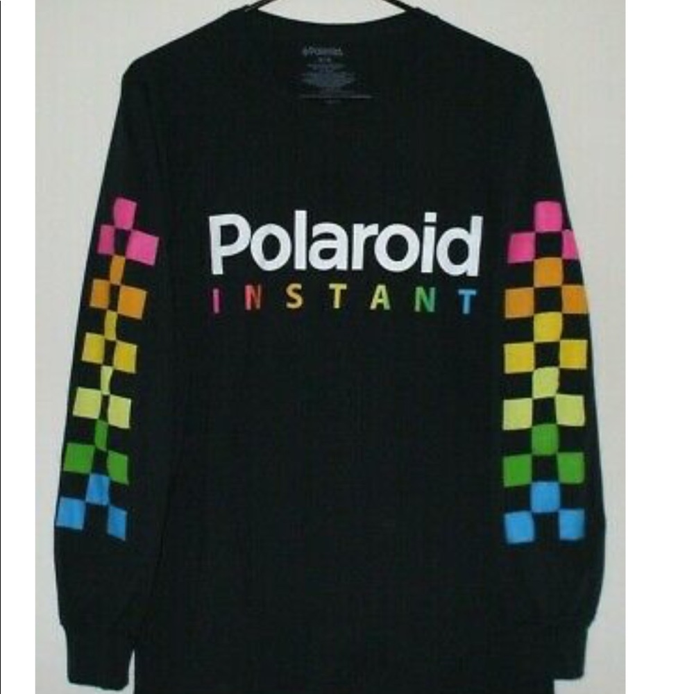 Polaroid oversized t-shirt with long sleeves
